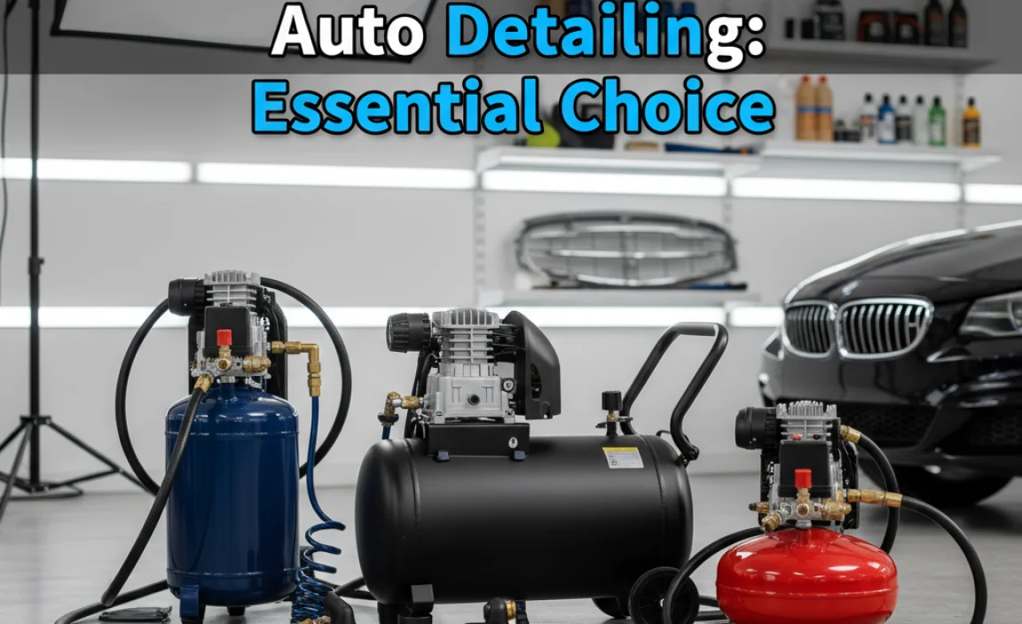 Best Air Compressor For Auto Detailing: Essential Choice