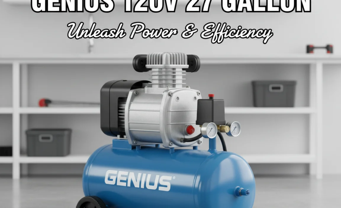 Best Air Compressor: Genius 120V 27 Gallon