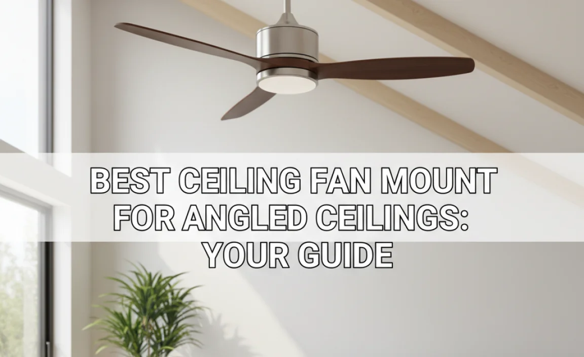 Best Ceiling Fan Mount For Angled Ceilings: Your Guide