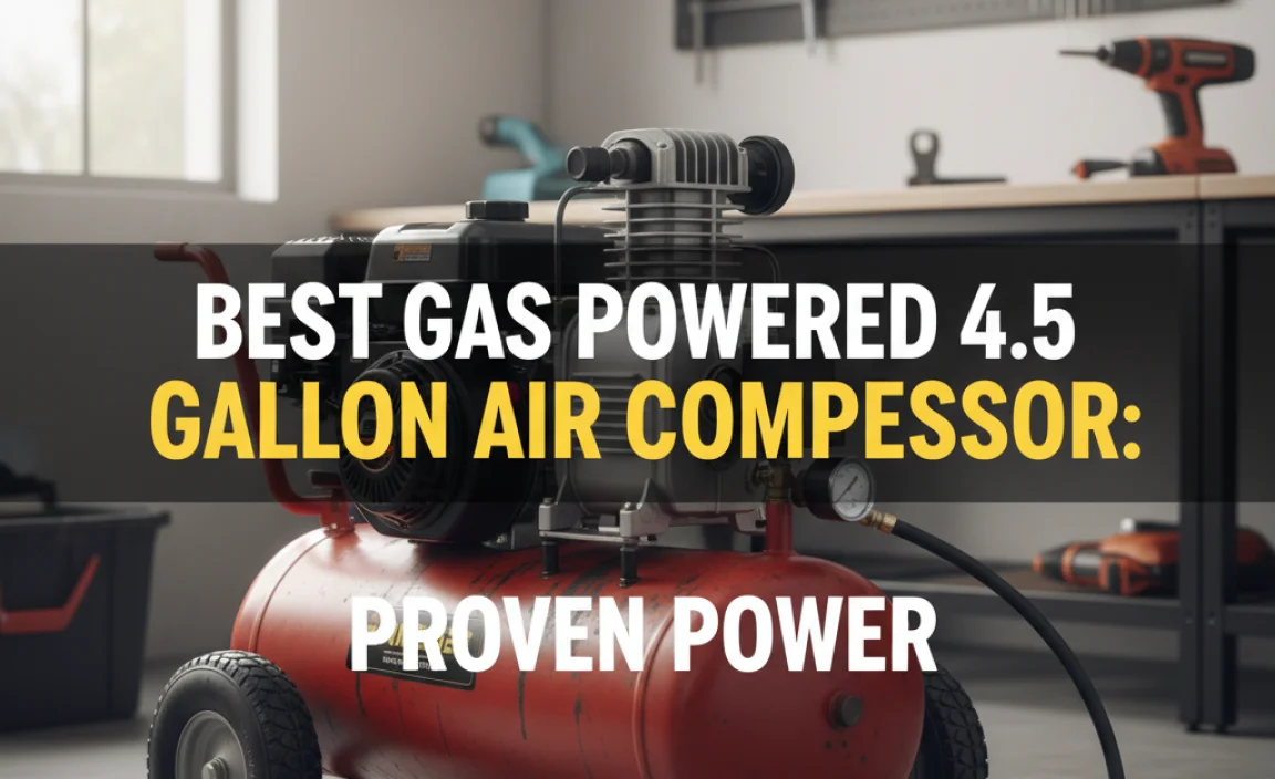Best Gas Powered 4.5 Gallon Air Compressor: Proven Power