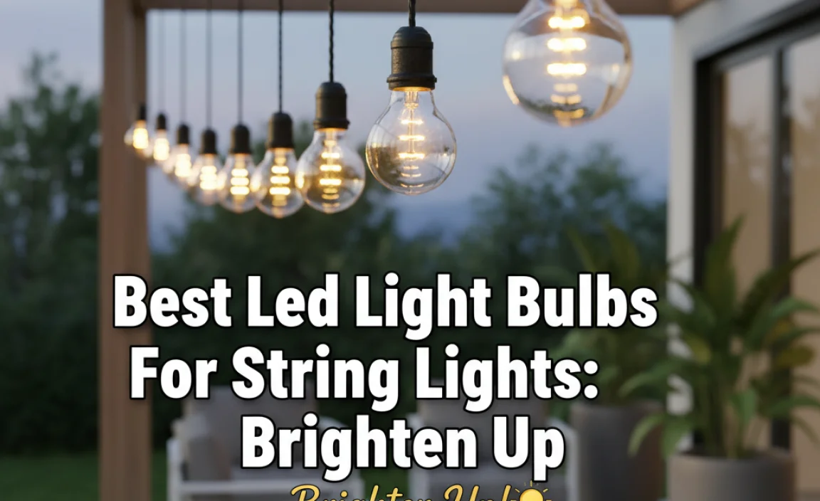 Best Led Light Bulbs For String Lights: Brighten Up