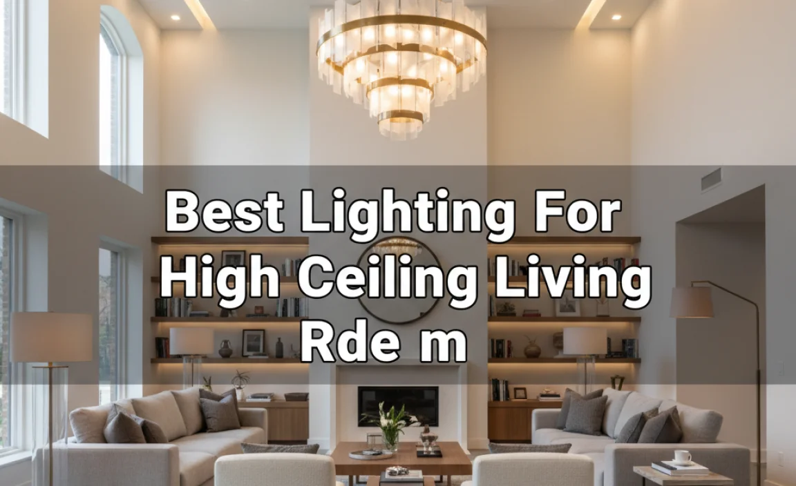 Best Lighting For High Ceiling Living Room Ideas