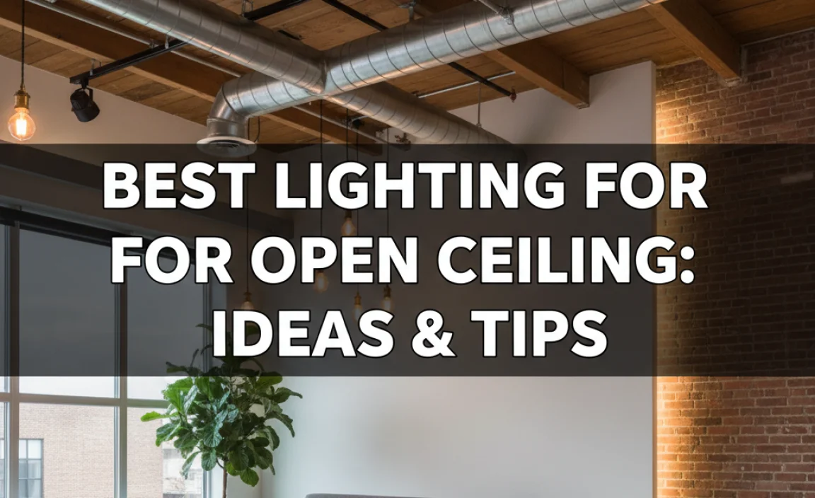 Best Lighting For Open Ceiling: Ideas & Tips