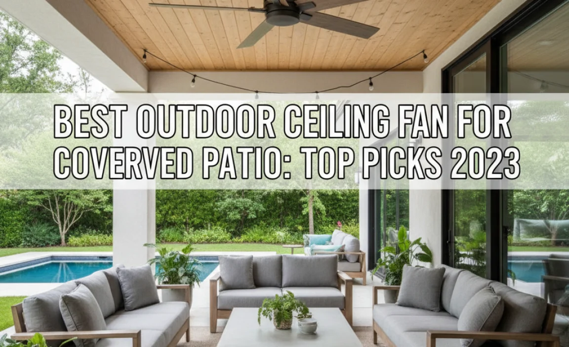 Best Outdoor Ceiling Fan For Covered Patio: Top Picks 2023