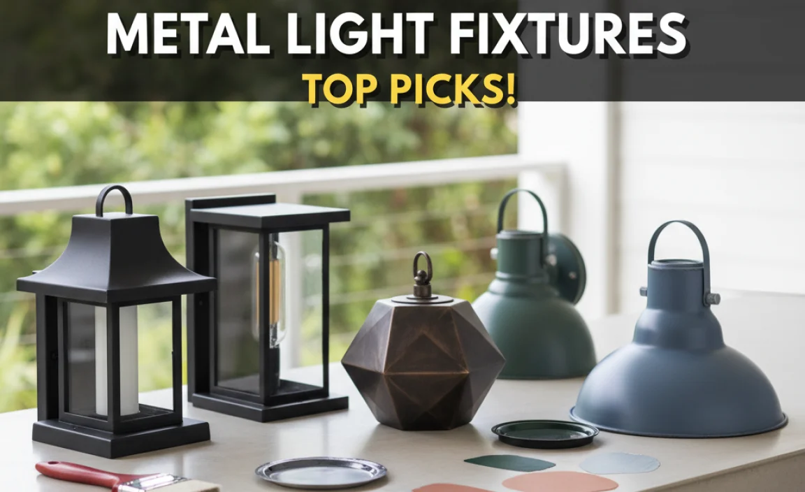 Best Paint For Outdoor Metal Light Fixtures: Top Picks!