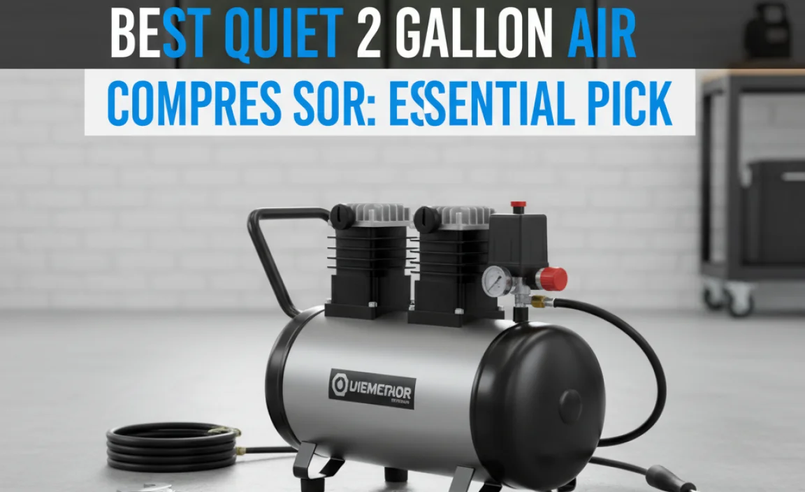 Best Quiet 2 Gallon Air Compressor: Essential Pick