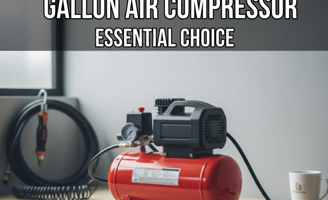 Best Single-Stage 1 Gallon Air Compressor: Essential Choice