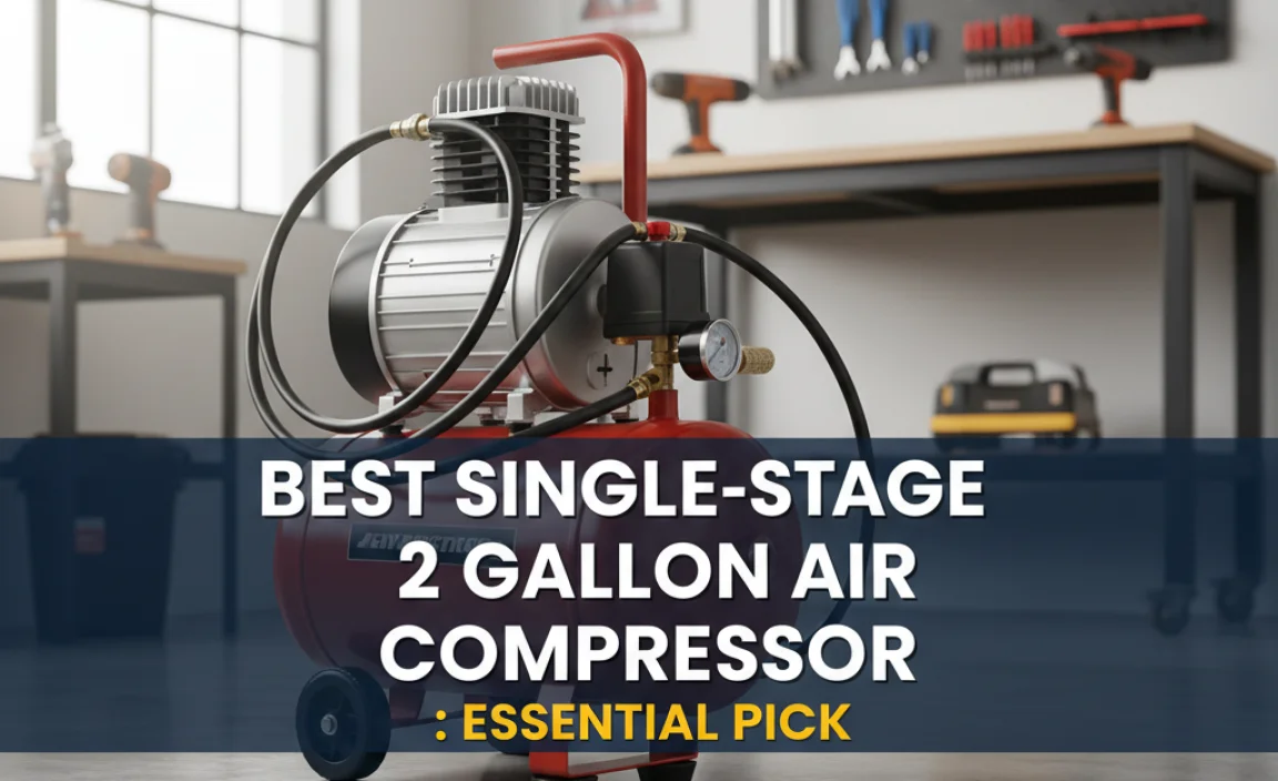 Best Single-Stage 2 Gallon Air Compressor: Essential Pick