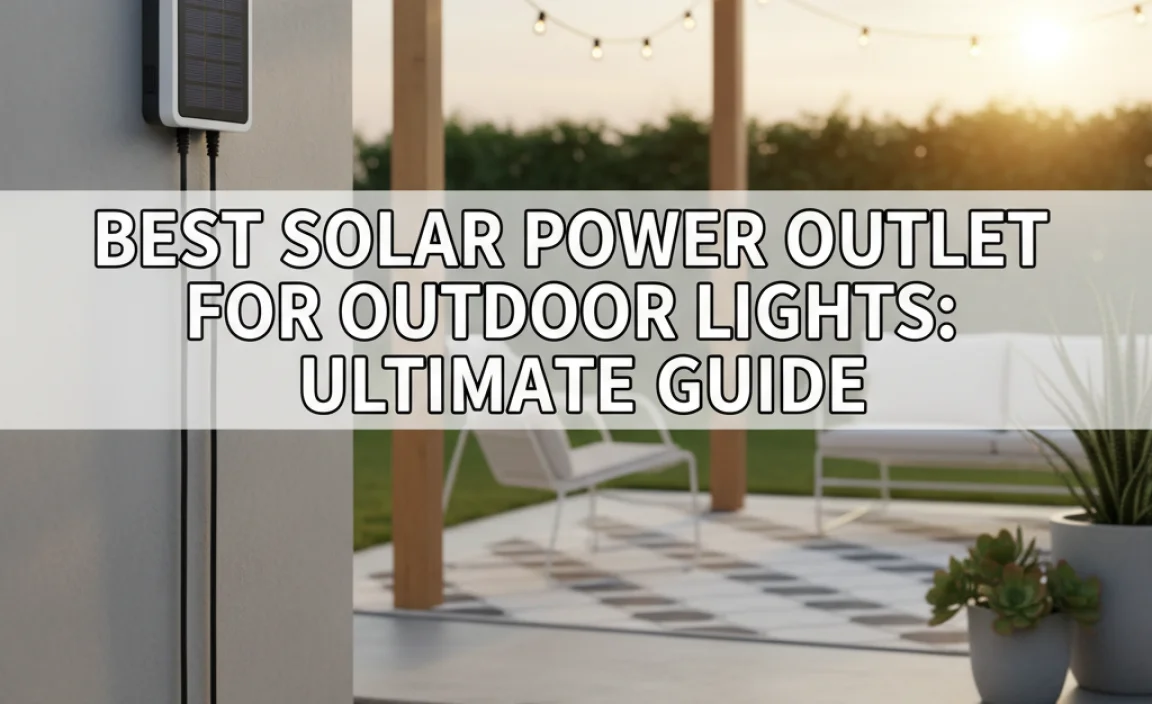 Best Solar Power Outlet For Outdoor Lights: Ultimate Guide