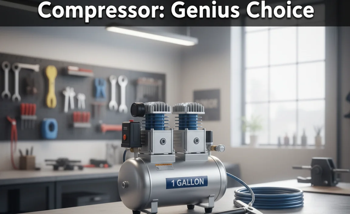 Best Two-Stage 1 Gallon Air Compressor: Genius Choice