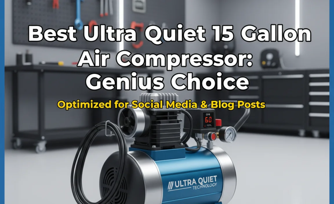 Best Ultra Quiet 15 Gallon Air Compressor: Genius Choice