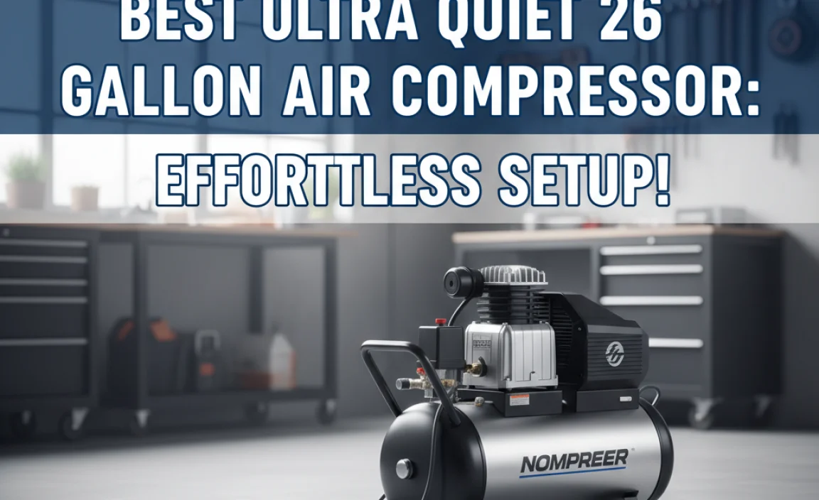 Best Ultra Quiet 26 Gallon Air Compressor: Effortless Setup!