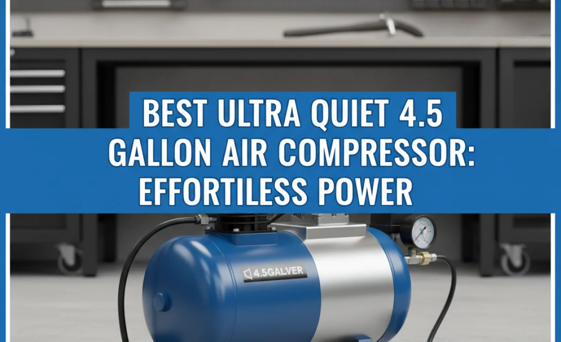 Best Ultra Quiet 4.5 Gallon Air Compressor: Effortless Power