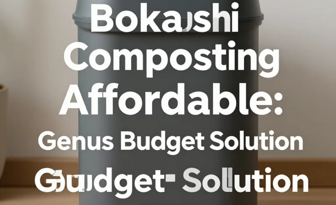 Bokashi Composting Affordable: Genius Budget Solution