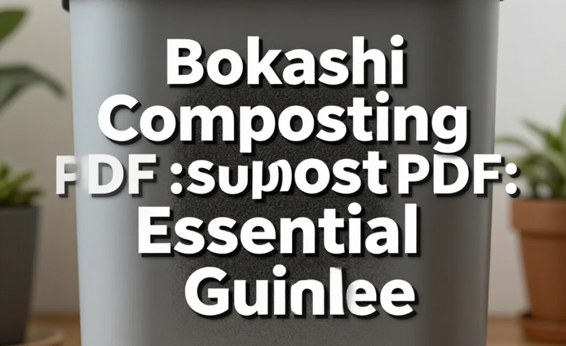 Bokashi Composting PDF: Essential Guide