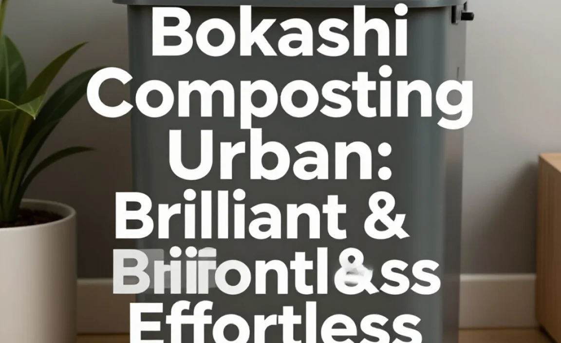 Bokashi Composting Urban: Brilliant & Effortless