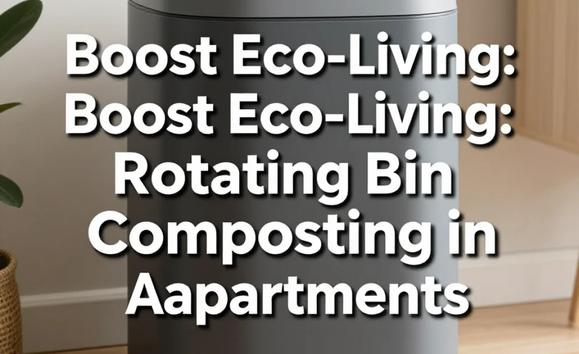 Boost Eco-Living: Rotating Bin Composting in Apartments