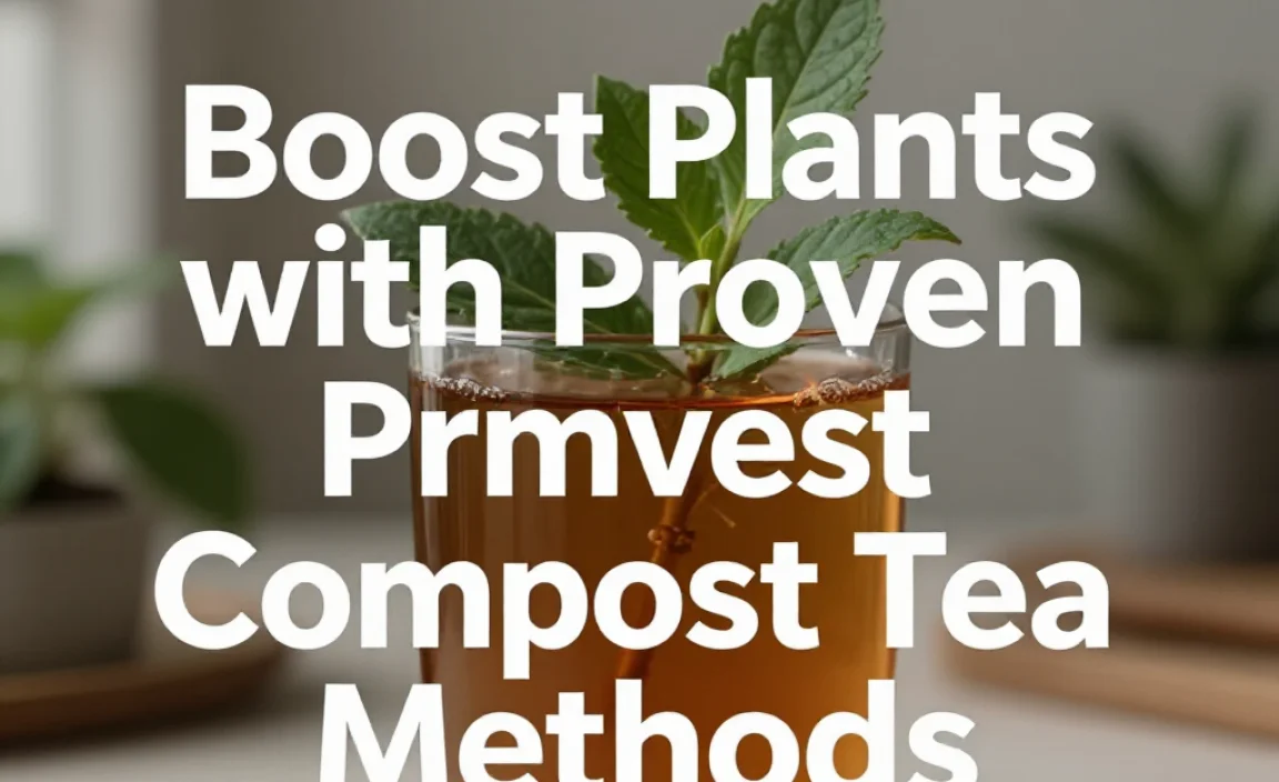 Boost Plants with Proven Compost Tea Methods