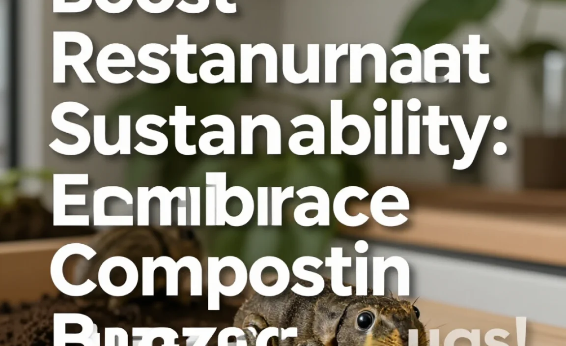 Boost Restaurant Sustainability: Embrace Composting Bugs!