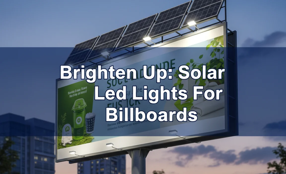 Brighten Up: Solar Led Lights For Billboards