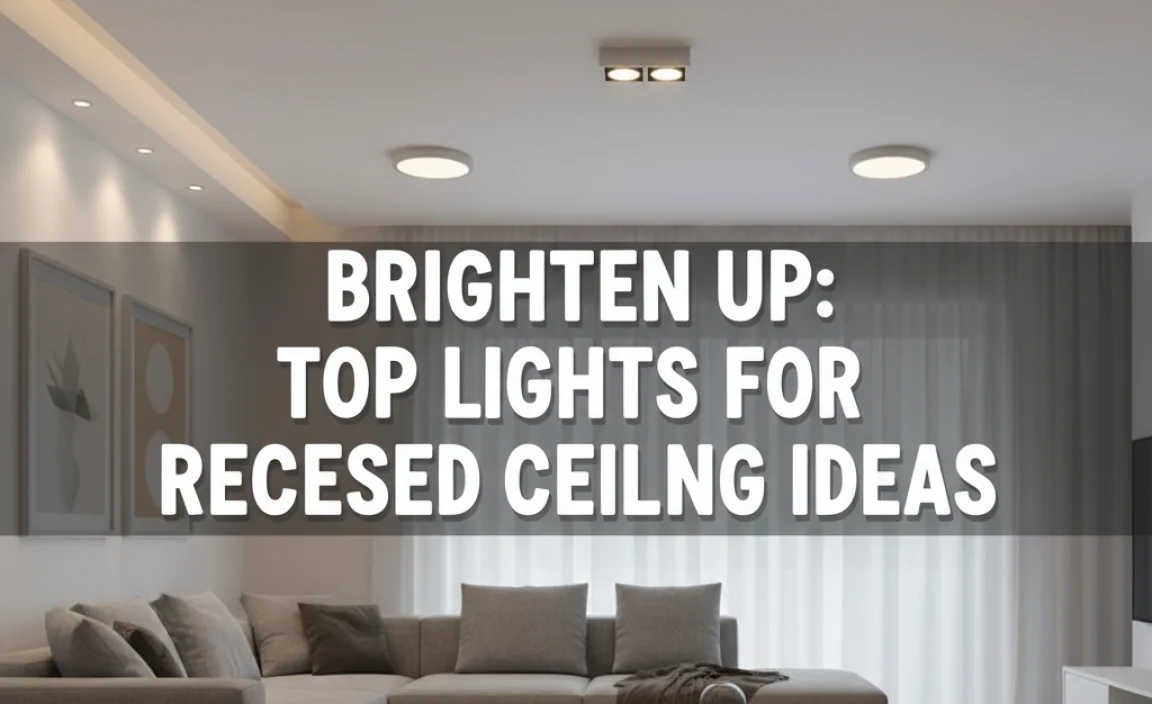 Brighten Up: Top Lights For Recessed Ceiling Ideas