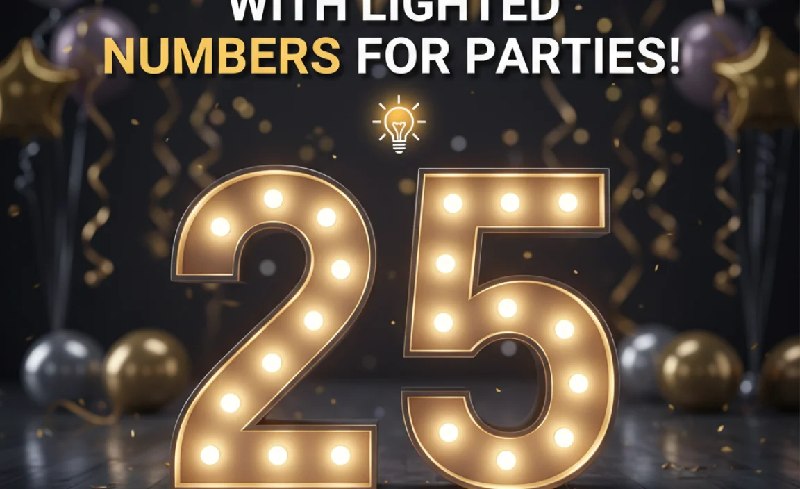 Brighten Your Celebration With Lighted Numbers For Parties!