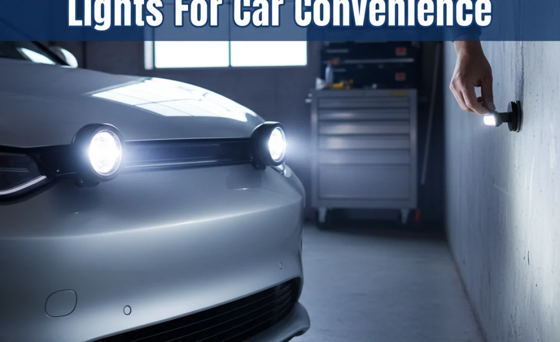 Brighten Your Ride: Magnetic Lights For Car Convenience