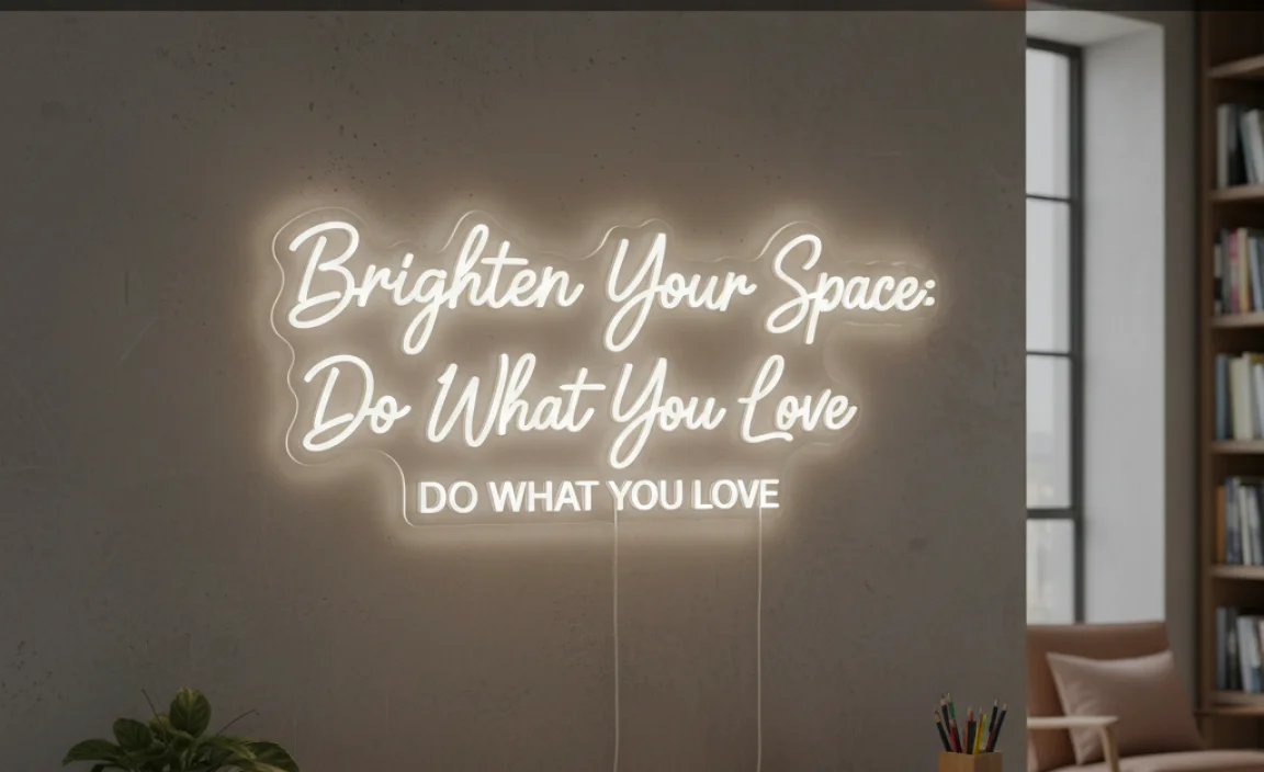 Brighten Your Space: Do What You Love Neon Sign