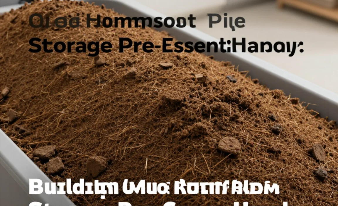 Building Your Main Cold Compost Pile: Storage Pre-Comes Handy!