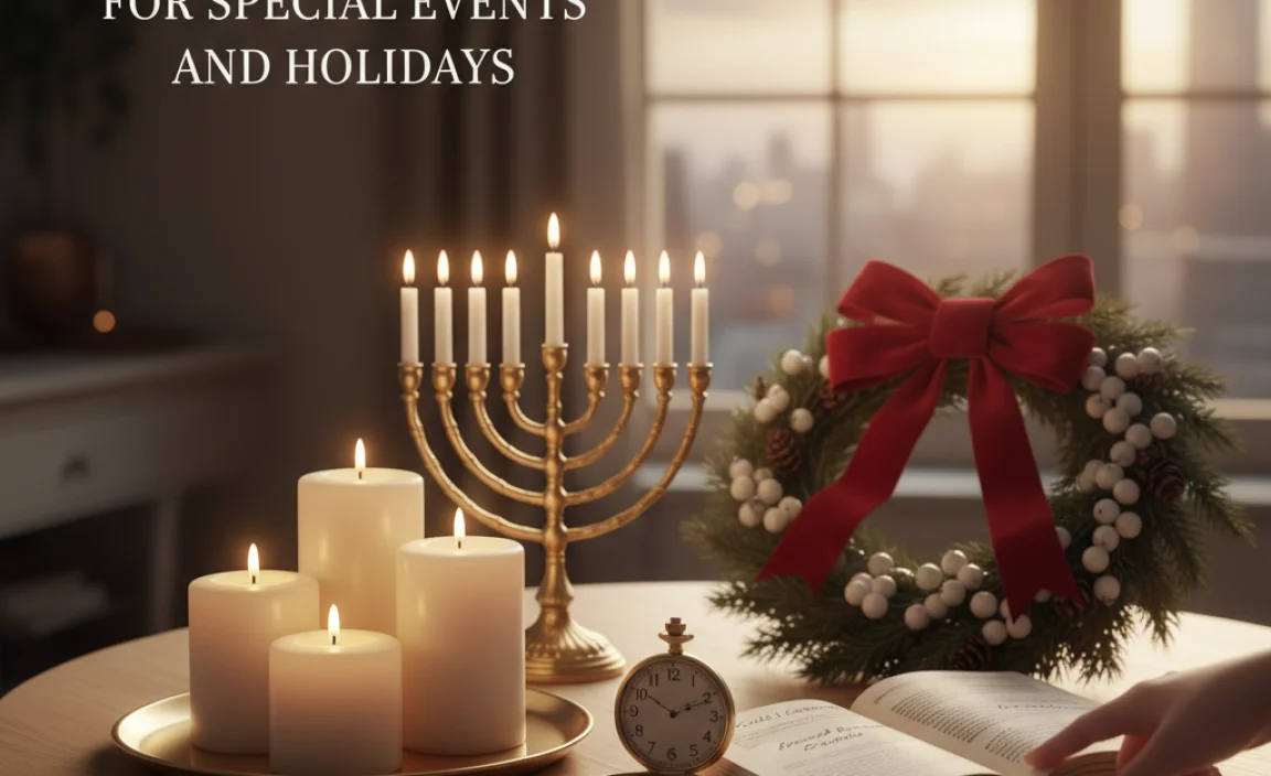 Candle Lighting for Special Events and Holidays