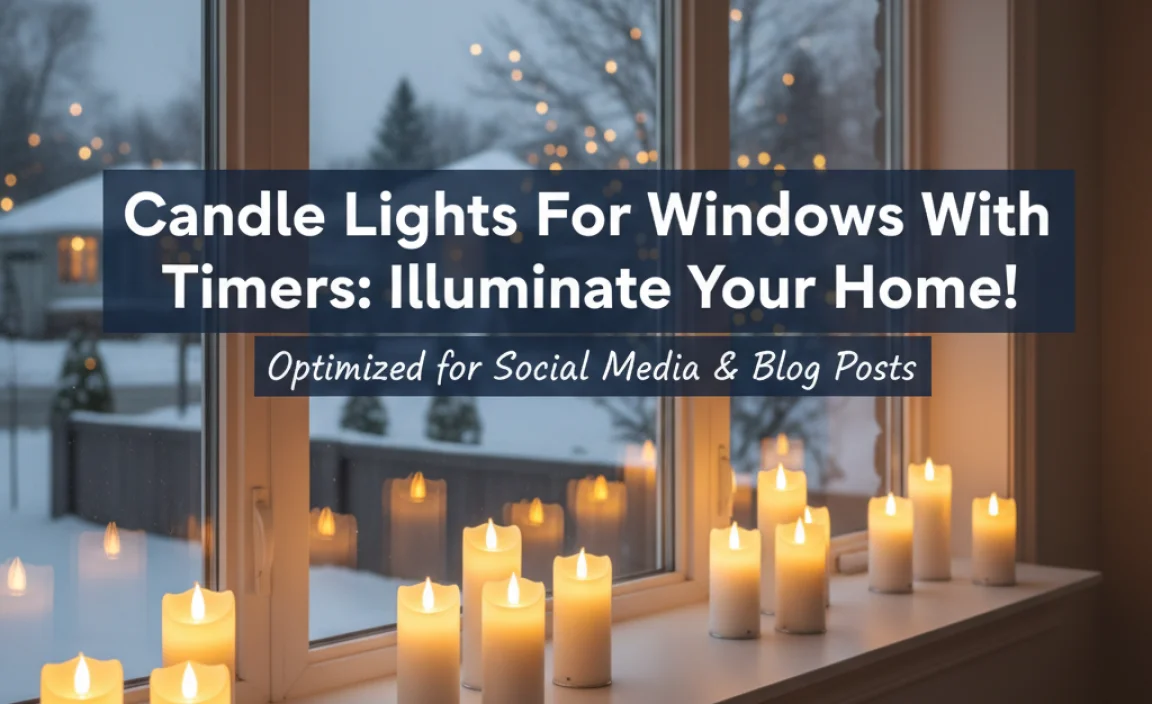 Candle Lights For Windows With Timers: Illuminate Your Home!