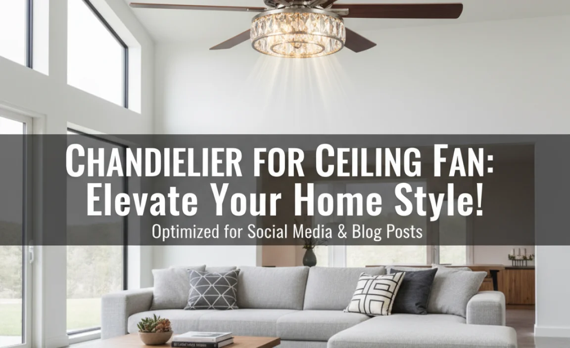 Chandelier For Ceiling Fan: Elevate Your Home Style!