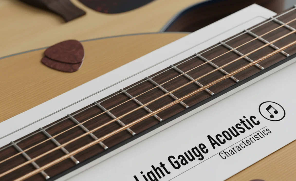 Characteristics of Light Gauge Acoustic Guitar Strings