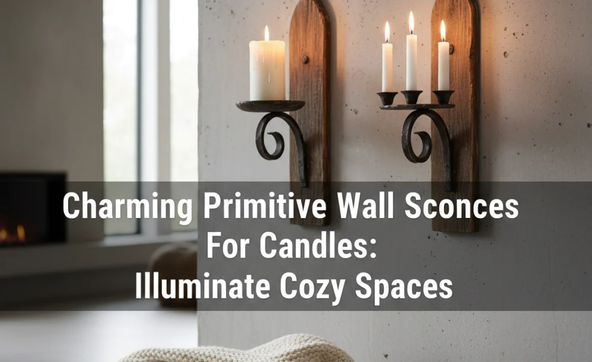Charming Primitive Wall Sconces For Candles: Illuminate Cozy Spaces