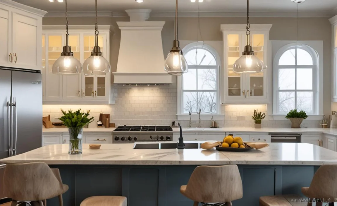 Chic Seeded Glass Pendant Lights For Your Kitchen Upgrade