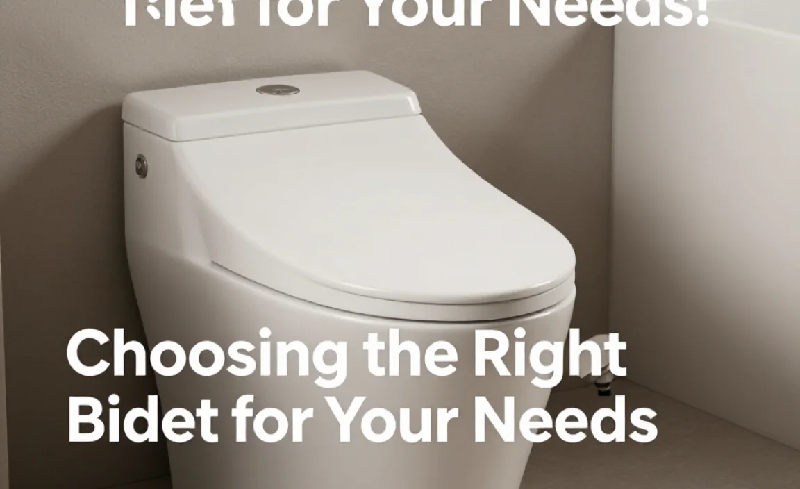 Choosing the Right Bidet for Your Needs
