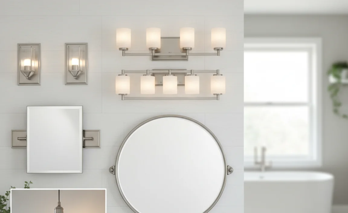 Choosing the Right Brushed Nickel Light Fixture for Your Bathroom