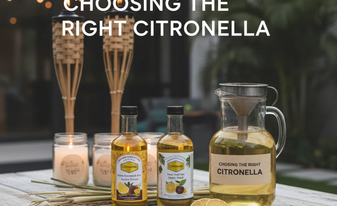 Choosing the Right Citronella for Tiki Torches