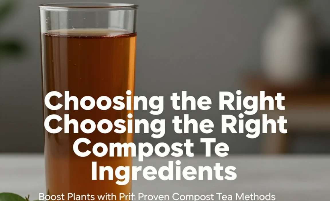 Choosing the Right Compost Tea Ingredients