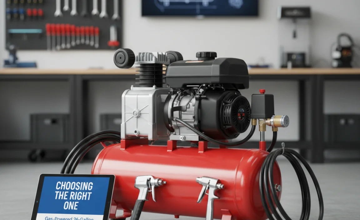 Choosing the Right Gas-Powered 26-Gallon Air Compressor for YOU