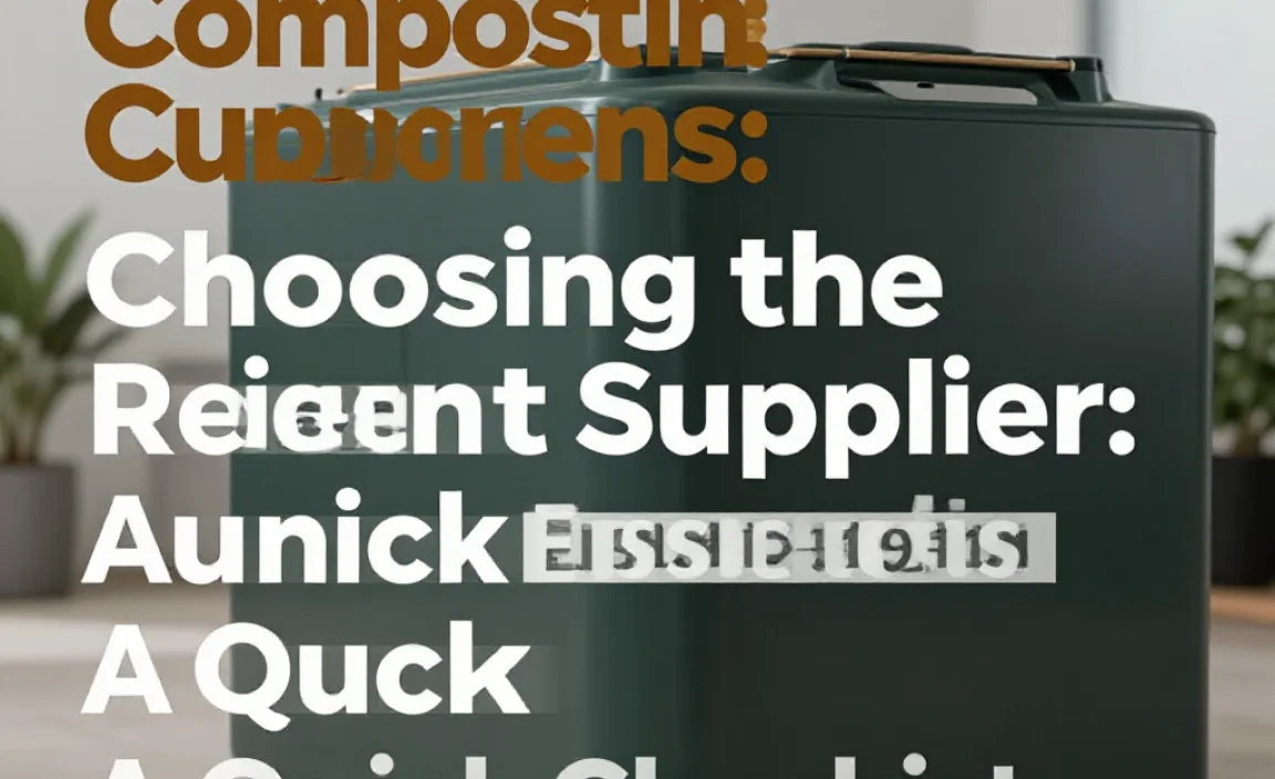 Choosing the Right Supplier: A Quick Checklist