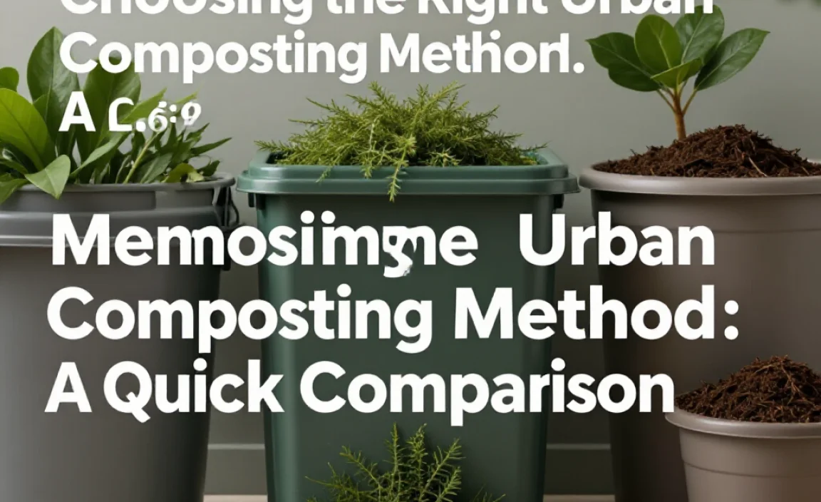 Choosing the Right Urban Composting Method: A Quick Comparison