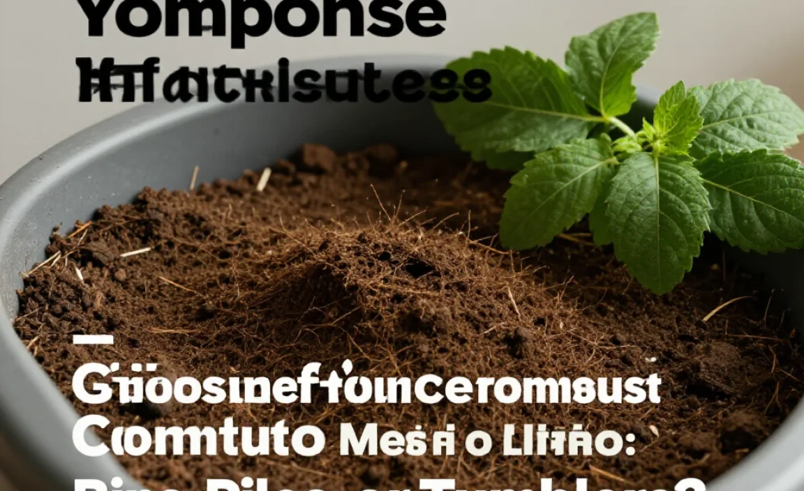 Choosing Your Composting Method: Bins, Piles, or Tumblers?