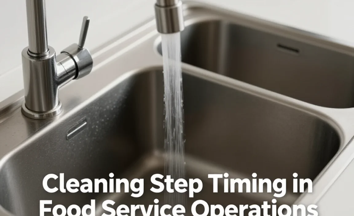 Cleaning Step Timing in Food Service Operations