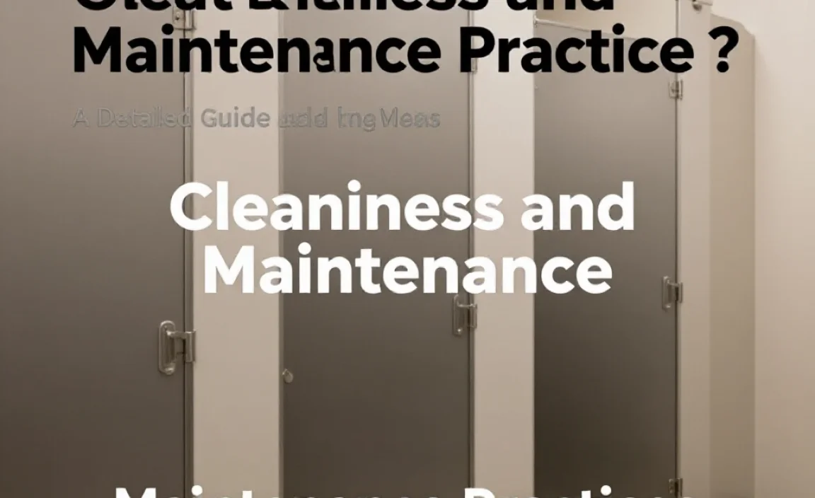 Cleanliness and Maintenance Practices