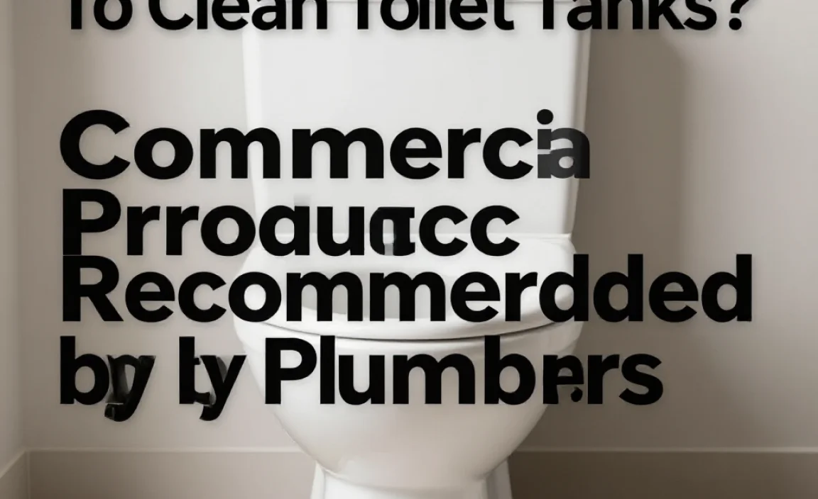 Commercial Products Recommended by Plumbers