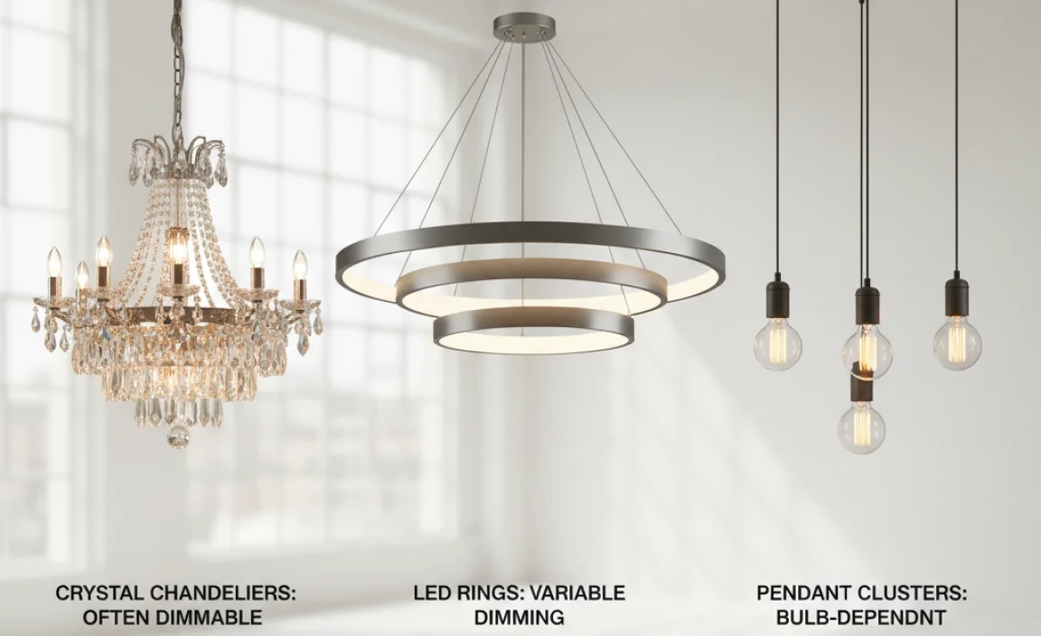 Common Chandelier Styles and Their Dimming Capabilities