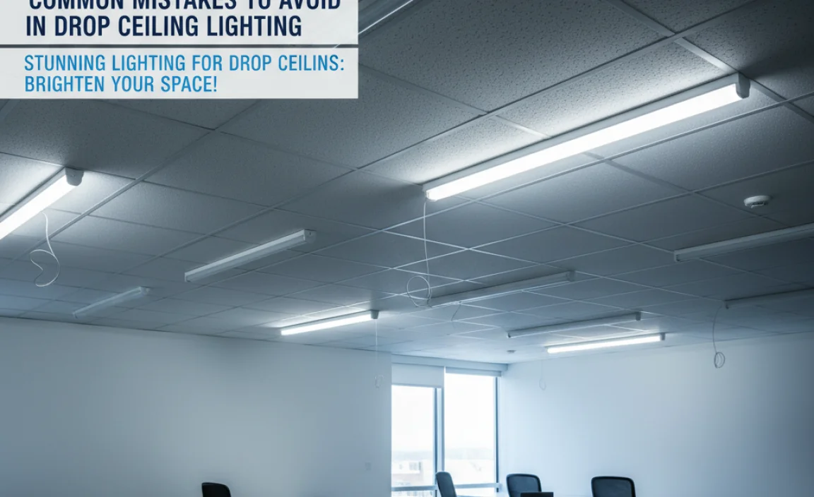 Common Mistakes to Avoid in Drop Ceiling Lighting