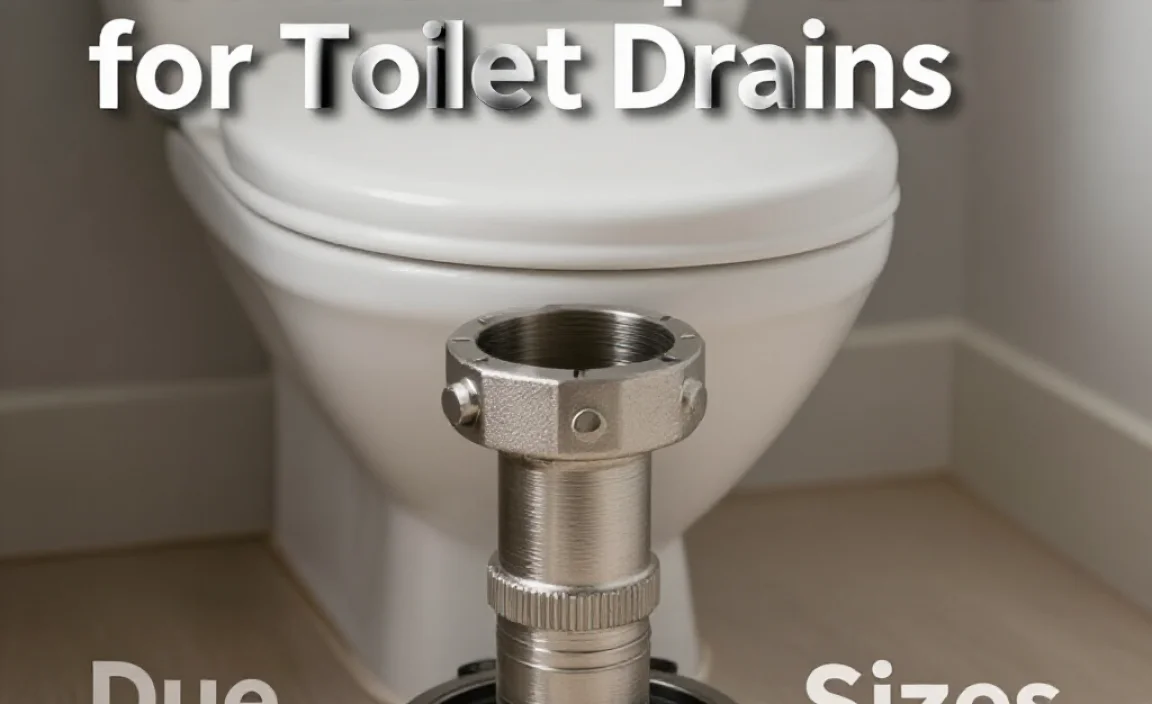 Common Pipe Sizes for Toilet Drains