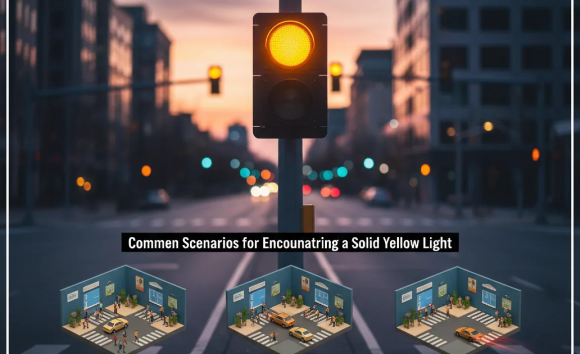 Common Scenarios for Encountering a Solid Yellow Light